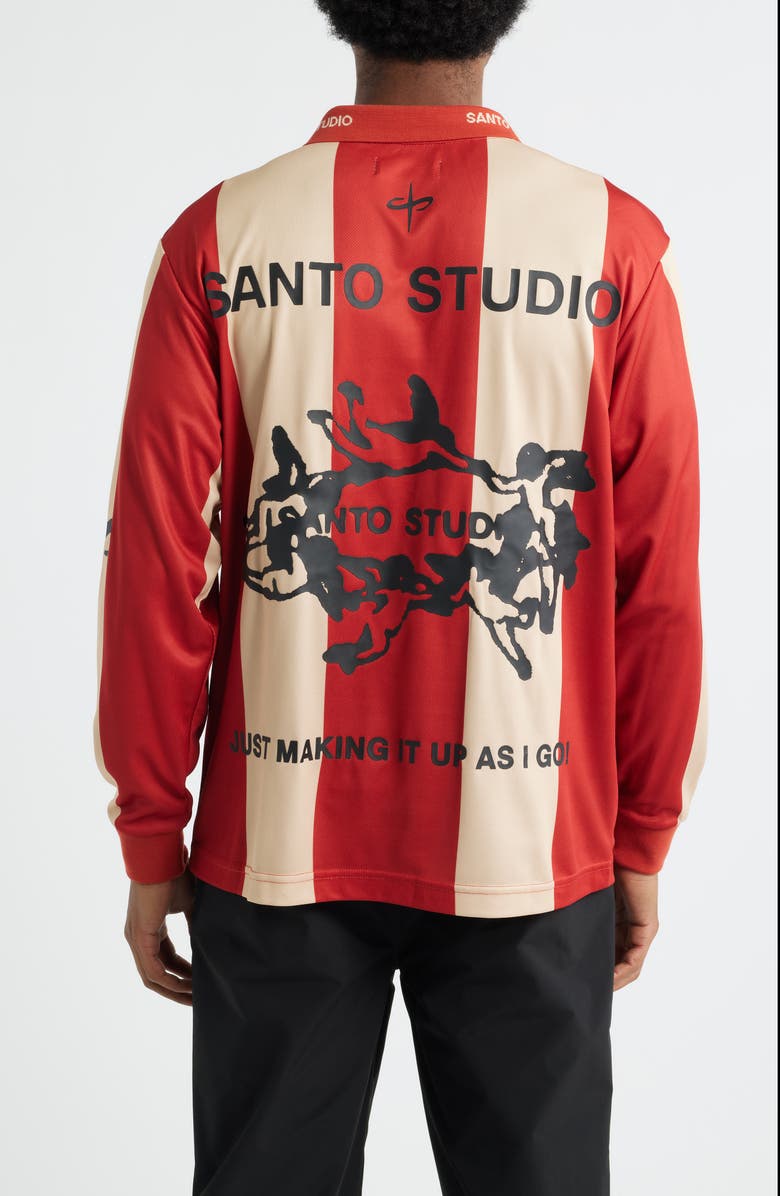 SANTO STUDIO x Miguel Harichi London Club Johnny Collar Jersey, Alternate, color, Cream