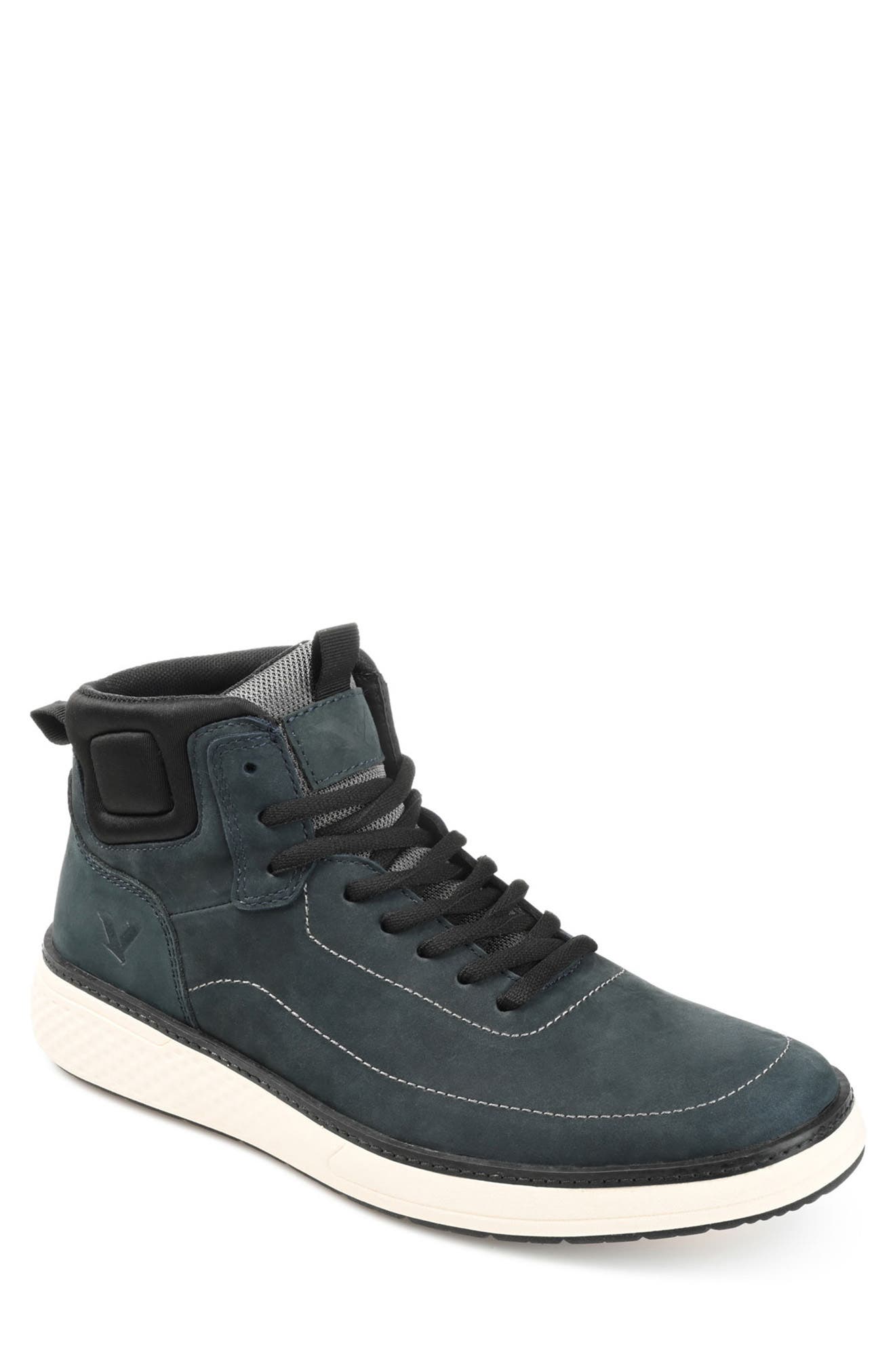 Roam High Top Leather Sneaker, Main, color, BLUE