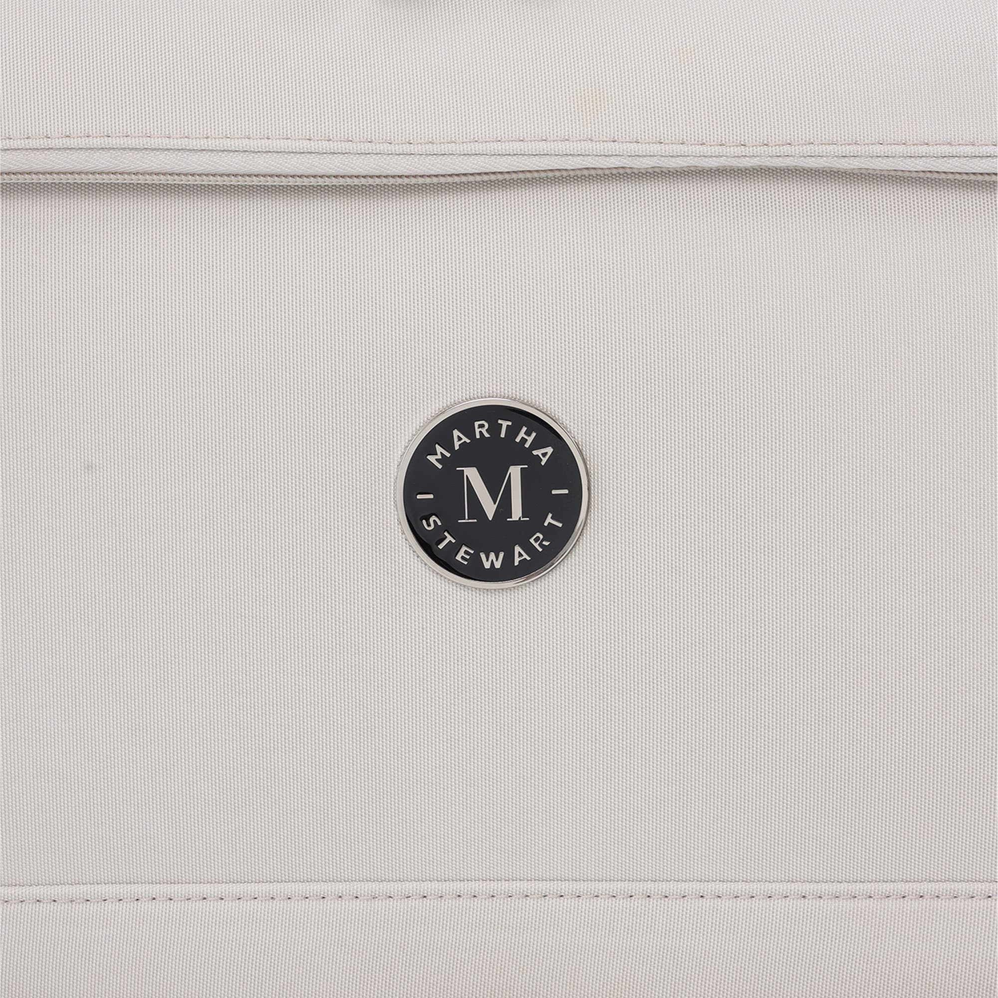 MARTHA STEWART 31" Softside Luggage - Extra Large Expandable Spinner Suitcase with 8 Wheels & Front Pockets, Alternate, color, Light Grey