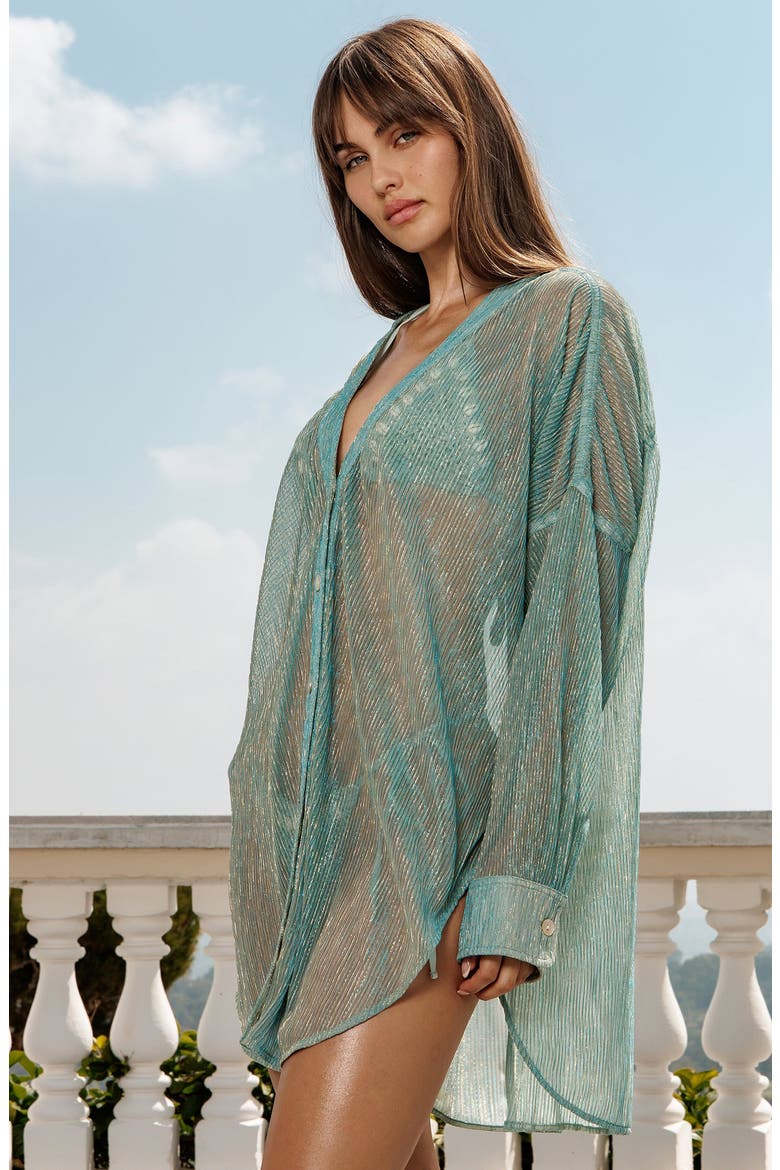 Sicily Shirt, Alternate, color, Sage