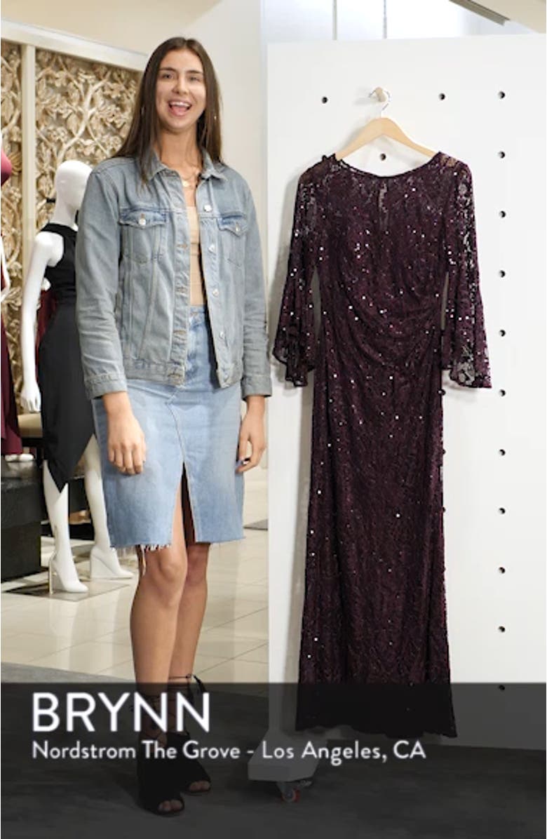 Sequin Embellished Gown, sales video thumbnail