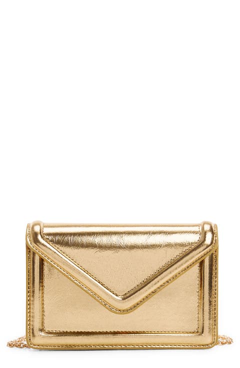 Envelope Flap Faux Leather Bag