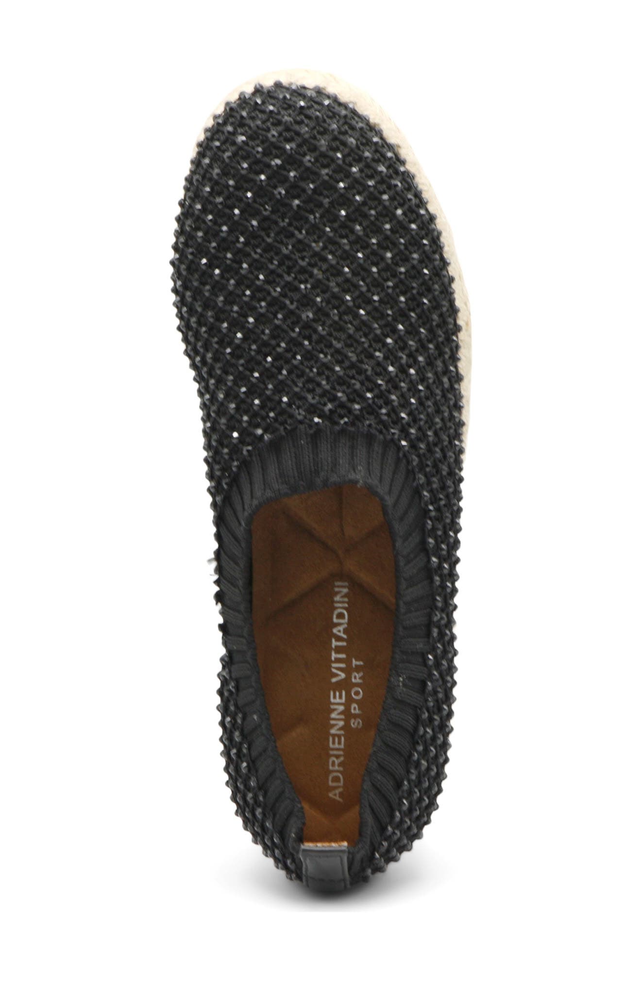 Adrienne Vittadini Nicola Embellished Espadrille Slip-On Sneaker, Alternate, color, 