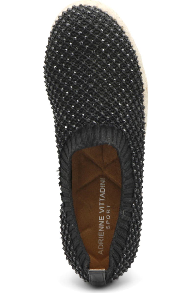 Adrienne Vittadini Nicola Embellished Espadrille Slip-On Sneaker, Alternate, color,