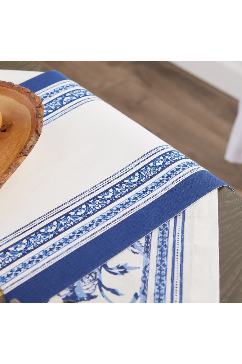 Porto Stripe Print Table Runner, Alternate, color, Porto Stripe Print