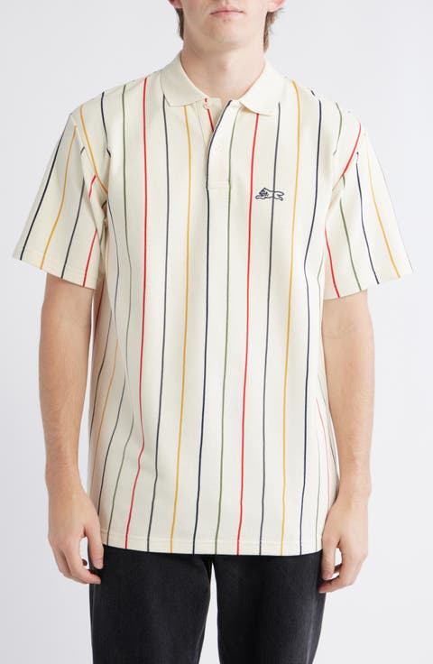 Archer Stripe Cotton Piqué Polo