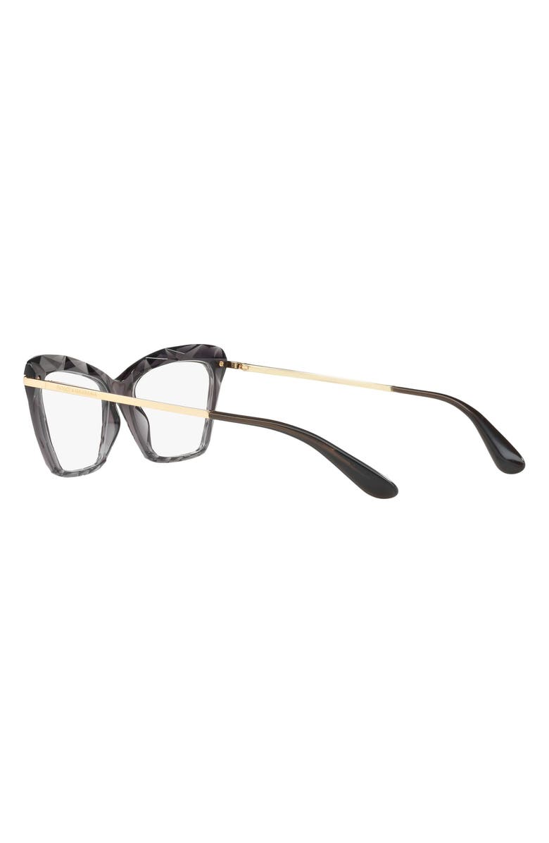 Dolce&Gabbana 53mm Cat Eye Optical Glasses, Alternate, color,