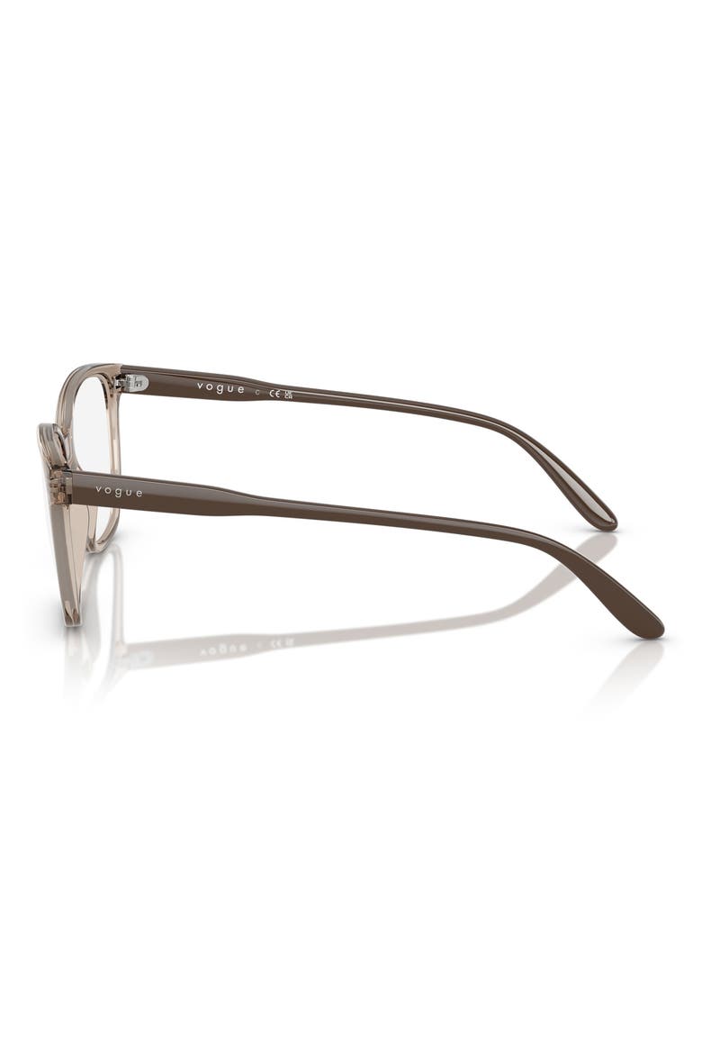 51mm Pillow Optical Glasses, Alternate, color, BROWN