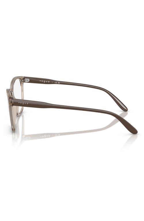 Vogue 53mm Pillow Optical Glasses In Brown