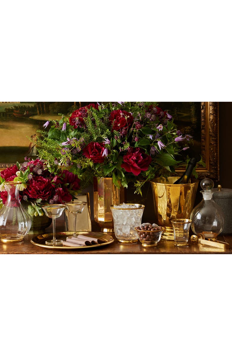 Aerin Sophia Nut Bowl, Alternate, color, Clear/Gold