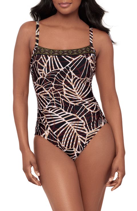 Lets Be Fronds Kara Underwire One-Piece Swimsuit
