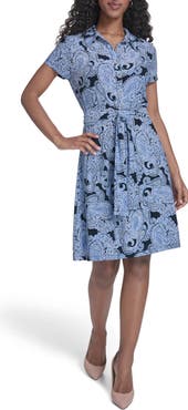 Tommy Hilfiger Floral Jersey Shirtdress