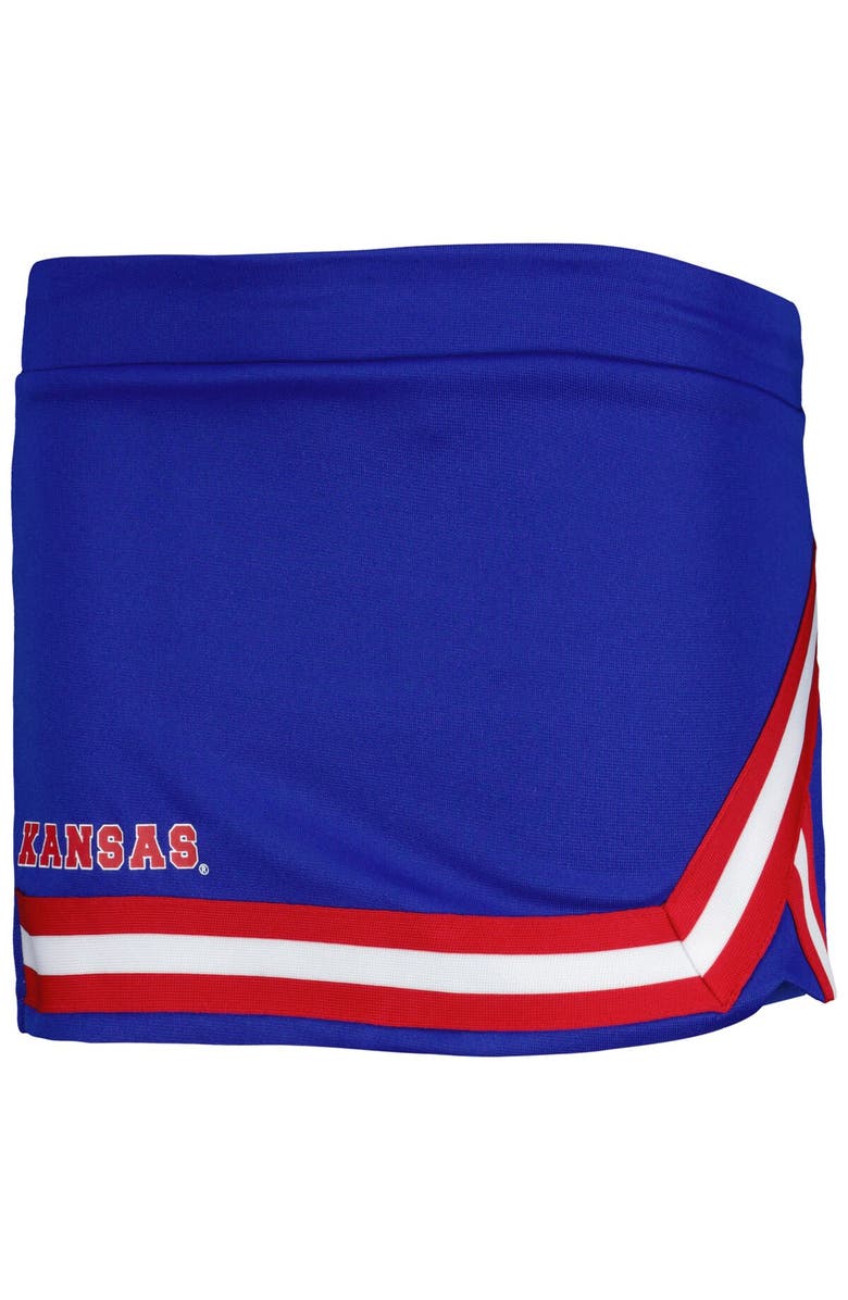 COLOSSEUM Girls Youth Colosseum Royal Kansas Jayhawks Carousel Cheerleader Set, Alternate, color, 