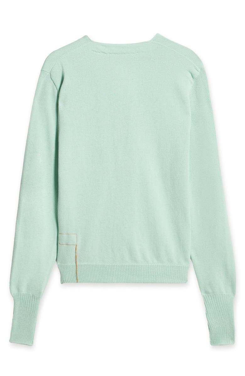 Fortela Oliver Cotton Knit Cardigan, Alternate, color, Turquoise