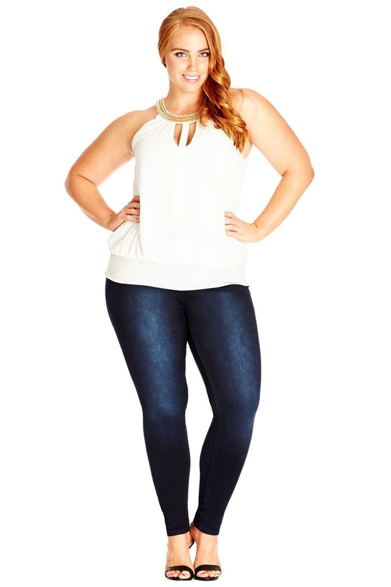 'Girly' Chain Neck Top, Alternate, color, LIMELIGHT