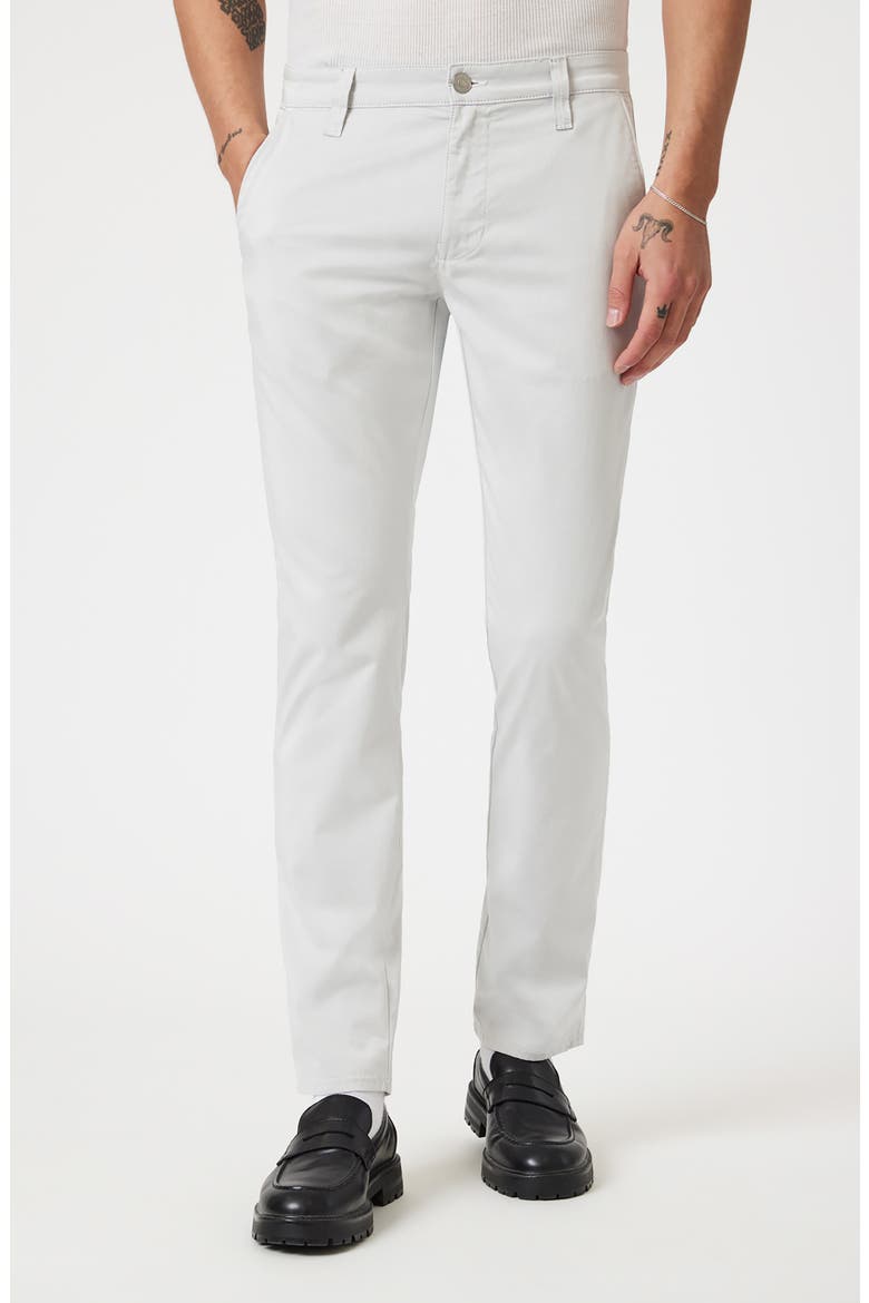 Milton Slim Fit Twill Pants, Main, color, STONE CITY SMART