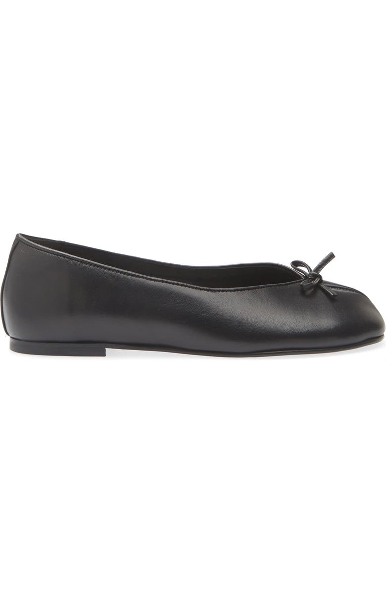 Sandy Liang Split Toe Ballet Flat, Alternate, color, Black