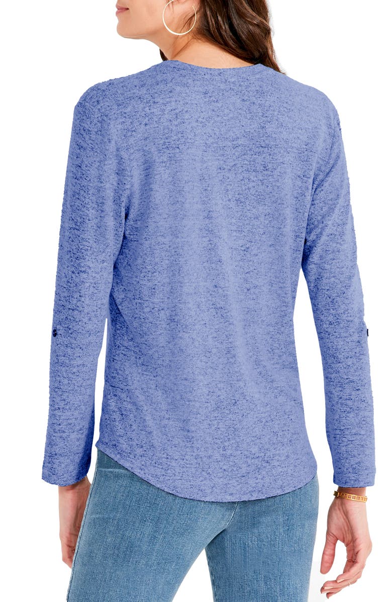 NIC+ZOE Sweet Dreams Roll Sleeve Button-Up Shirt, Alternate, color, 