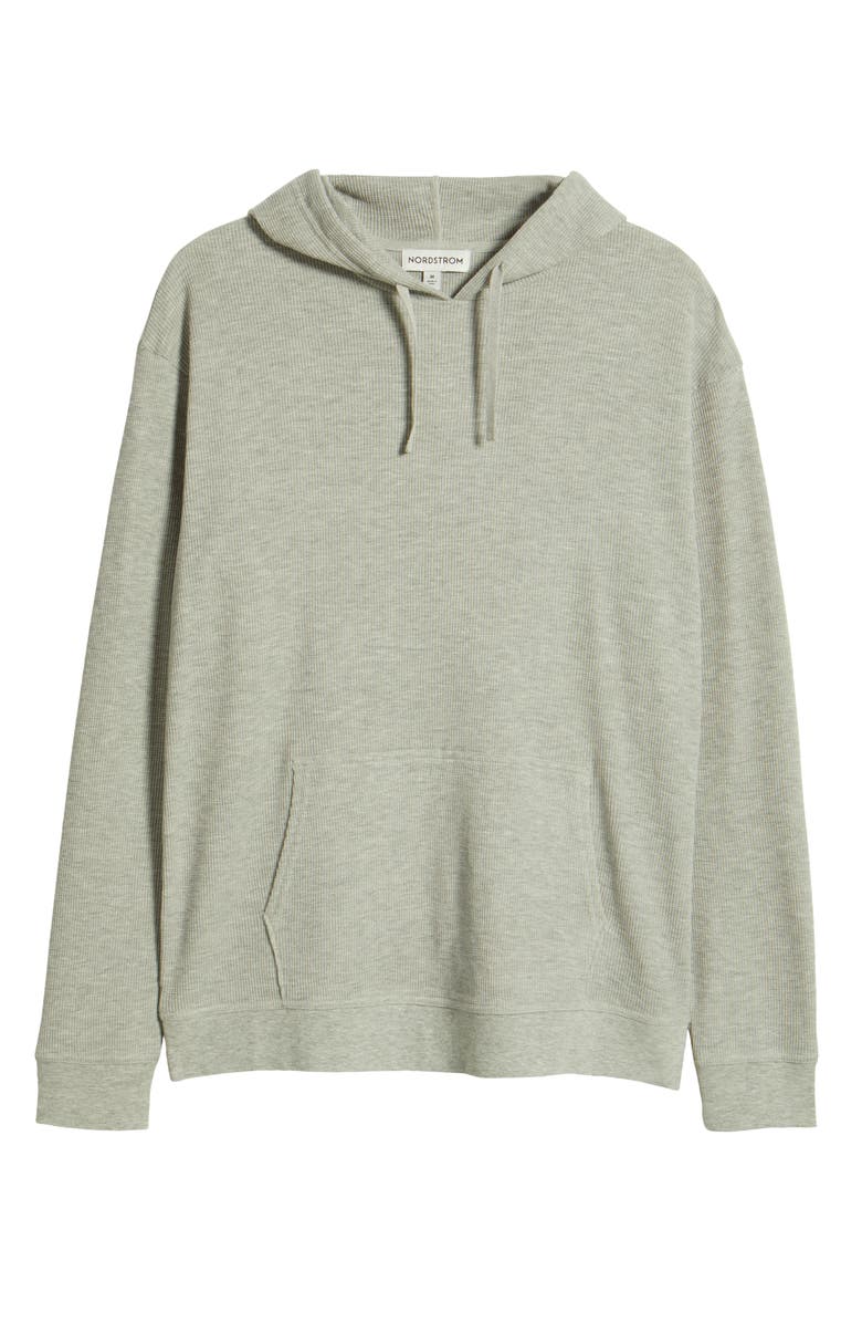 Nordstrom Cotton Blend Thermal Hoodie, Alternate, color,
