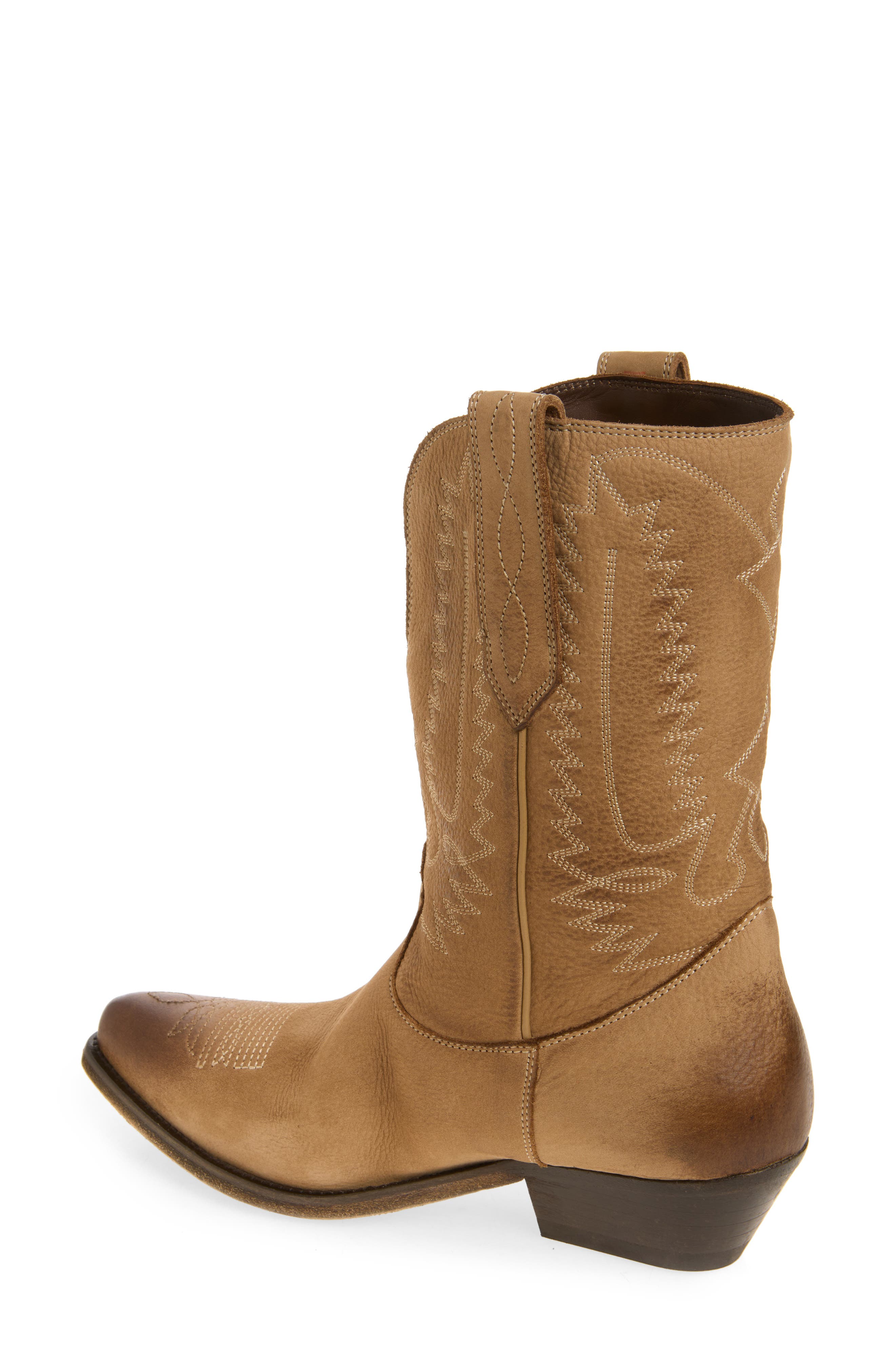 Wish Star Embroidered Western Boot, Alternate, color, TABACCO