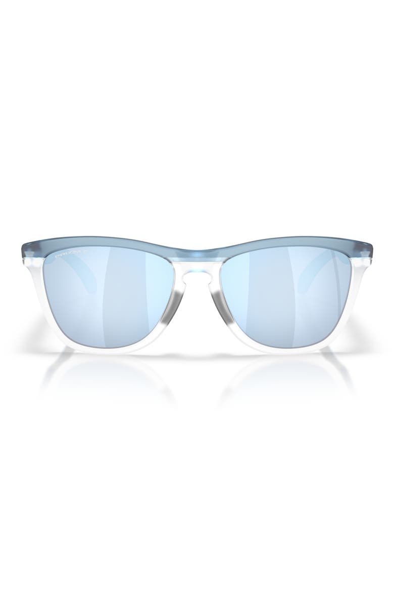 Gender Inclusive Frogskins Range XL 58mm Polarized Round Sunglasses, Main, color, MATTE STONEWASH / PRIZM