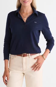 vineyard vines Cotton and Cashmere Polo Sweater