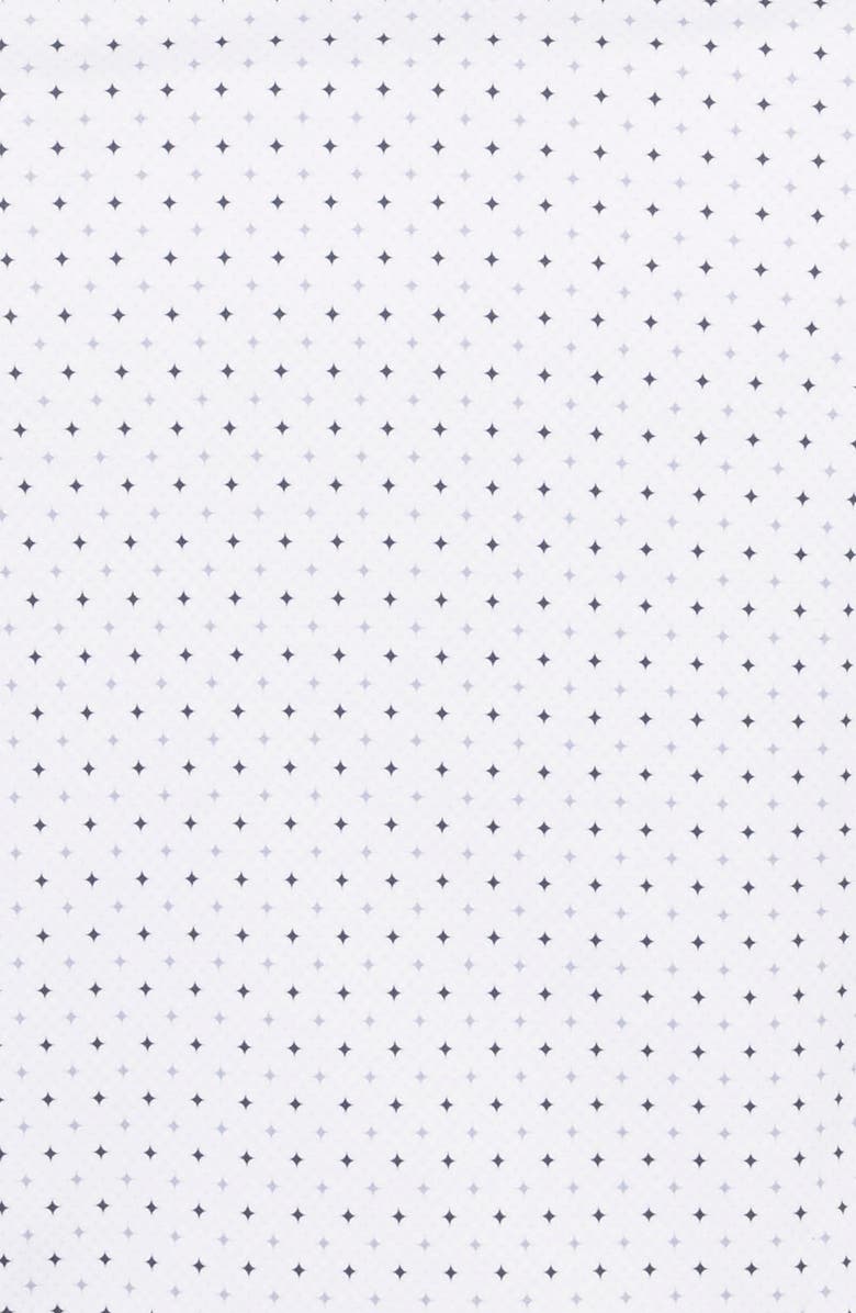 W.R.K Slim Fit Metro Diamond Print Reworked Dress Shirt, Alternate, color, White/ Grey