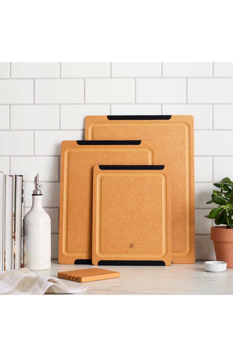 ZWILLING 4-Piece Cutting Board Set, Alternate, color, Brown