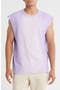 Textured Jersey Graphic Muscle T-Shirt