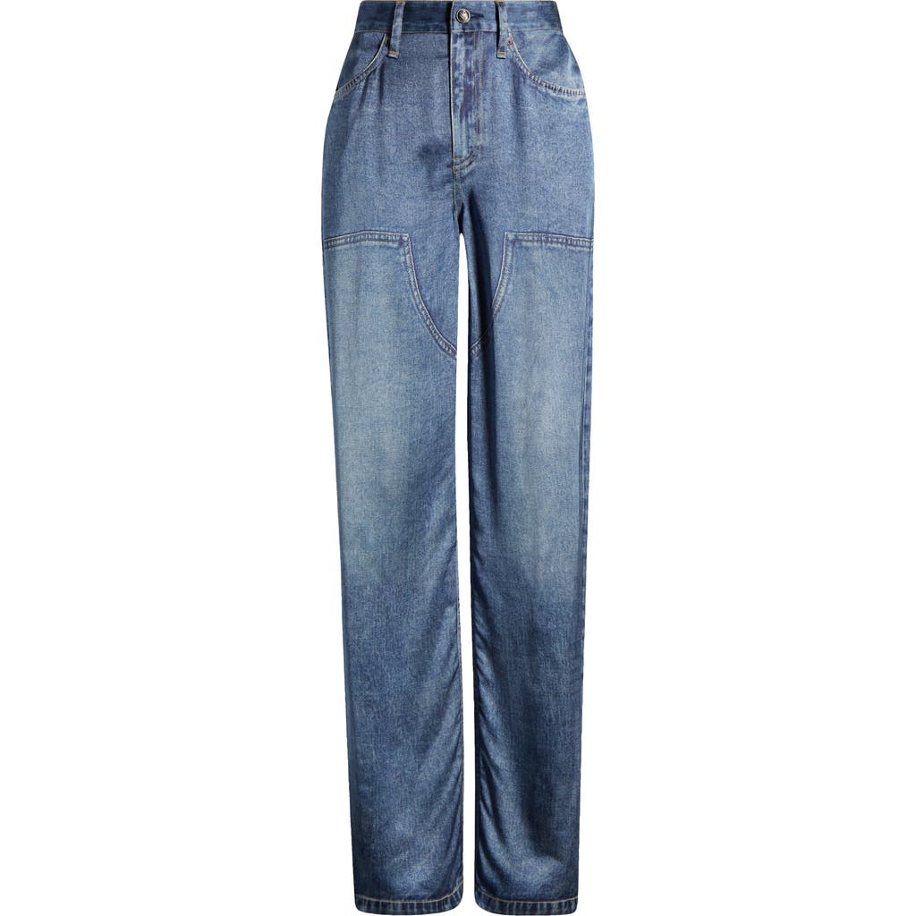 Rag & Bone Womens Miramar Logan Carpenter Printed Woven Trousers Avalon In Avalon