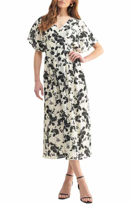 Mila Mae Dolman Sleeve Cinched Waist A-Line Dress