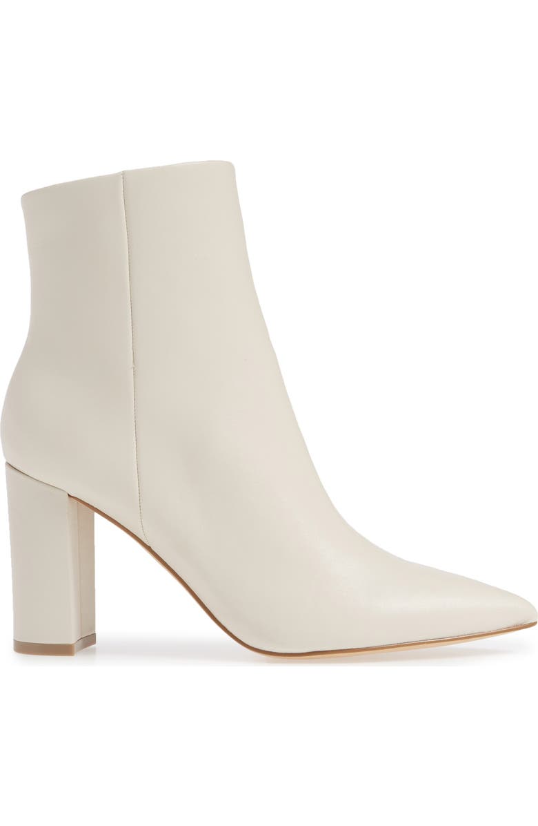 Marc Fisher LTD Ulani Pointy Toe Bootie, Alternate, color, Ivory Leather