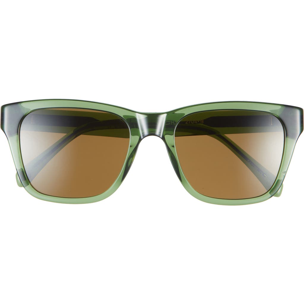 Eyebobs Kvetcher 53mm Square Polarized Sunglasses In Green Crystal