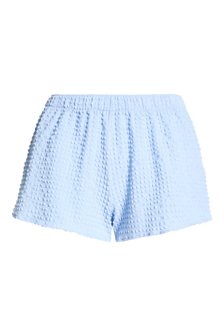 Seersucker Minishorts, Main, color, CORNFLOWER