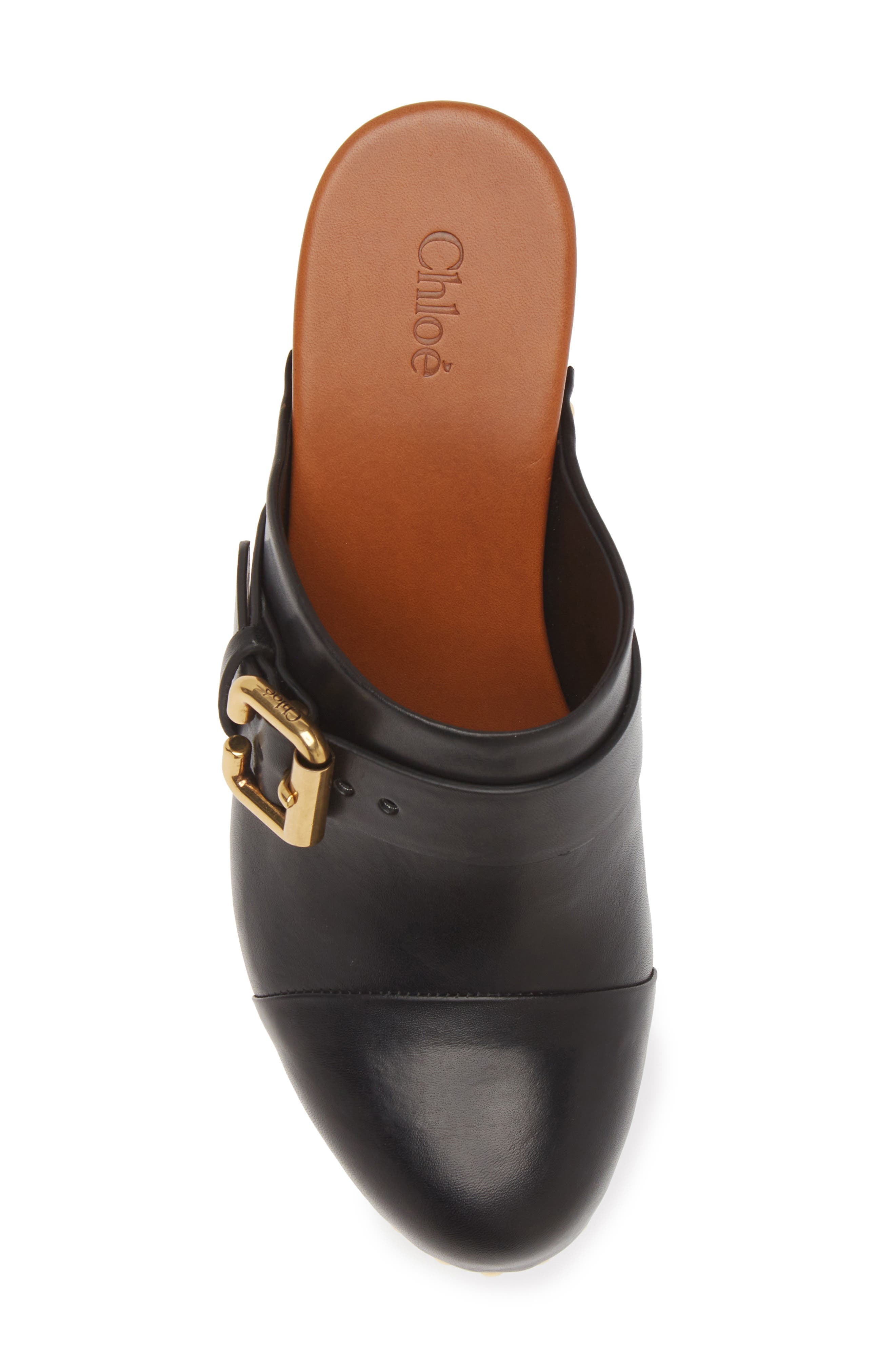 Chloé Jeanette Platform Clog, Alternate, color, 001 Black