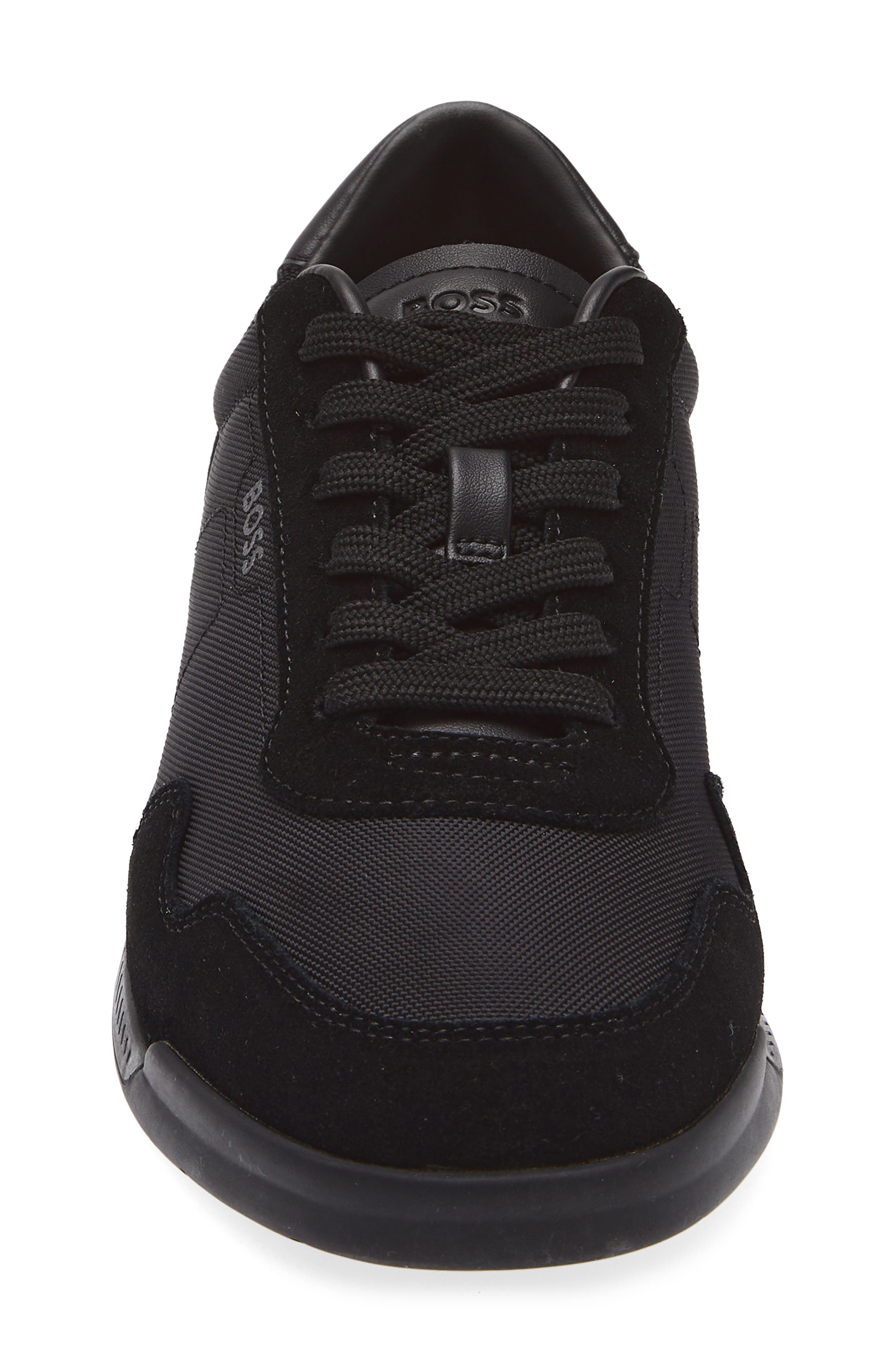 BOSS Titanium Low Top Sneaker, Alternate, color, Black