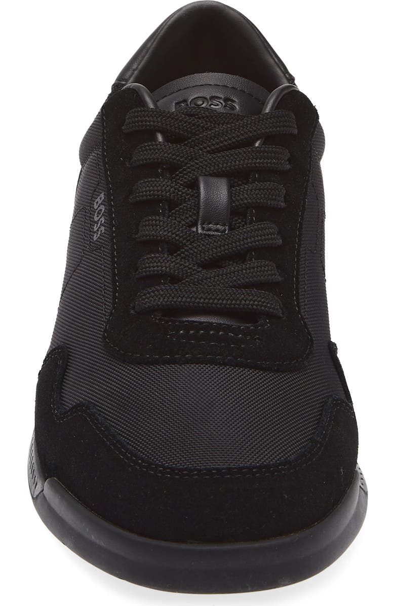 BOSS Titanium Low Top Sneaker, Alternate, color, Black