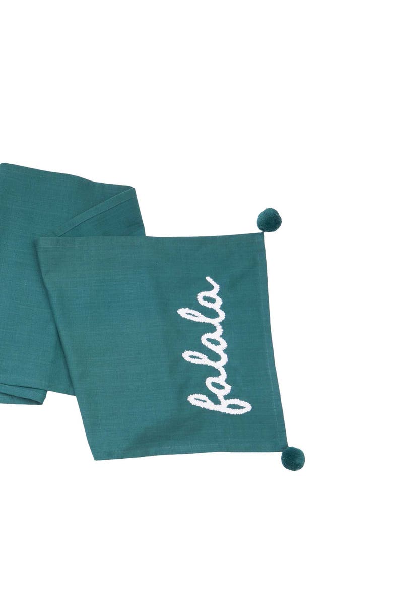 carol & frank Christmas Holidays Tufted Solid Runners Collection, Alternate, color, Green