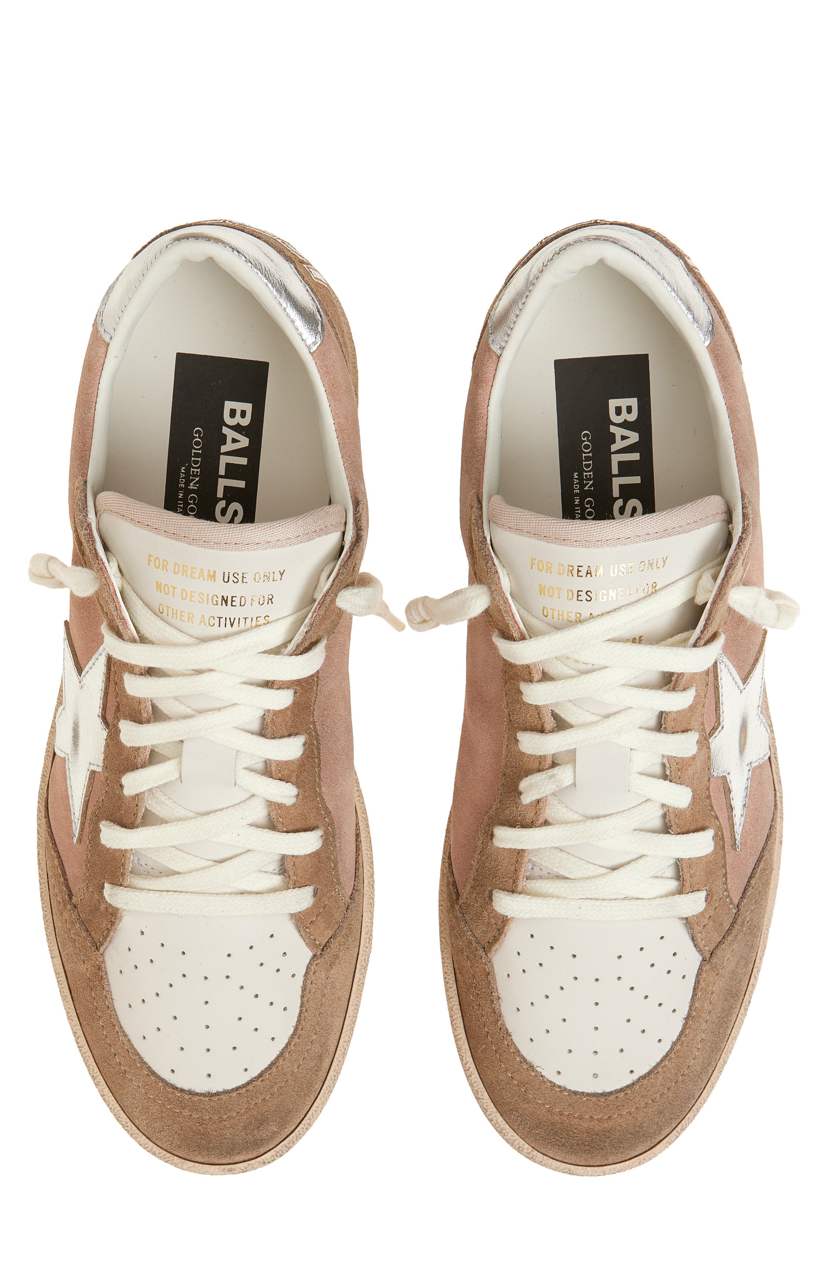 Golden Goose Ball Star Low Top Sneaker, Alternate, color, Pink/ Warm Beige/ Cream