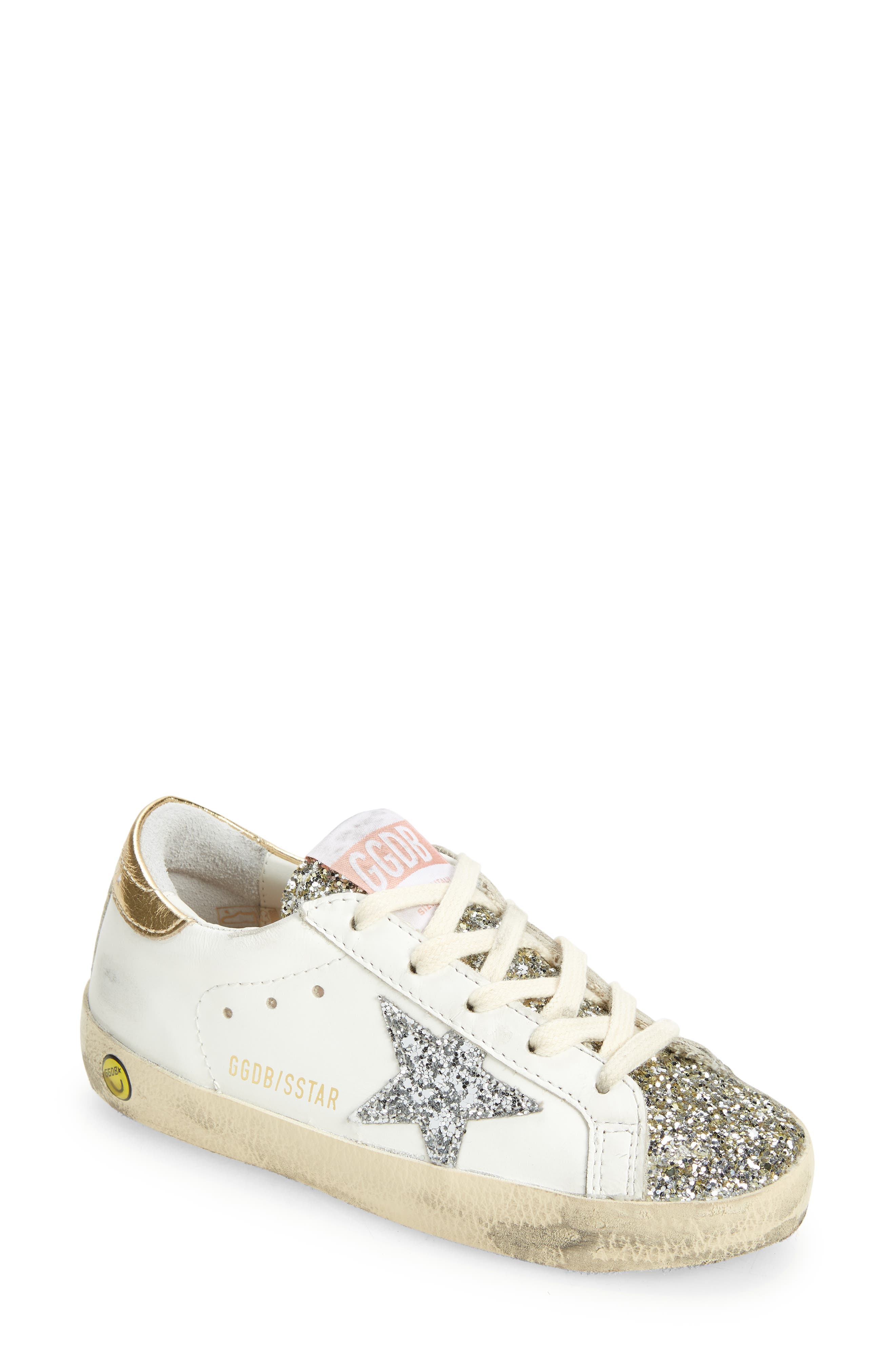 Golden Goose Super-Star Glitter Sneaker, Main, color, 