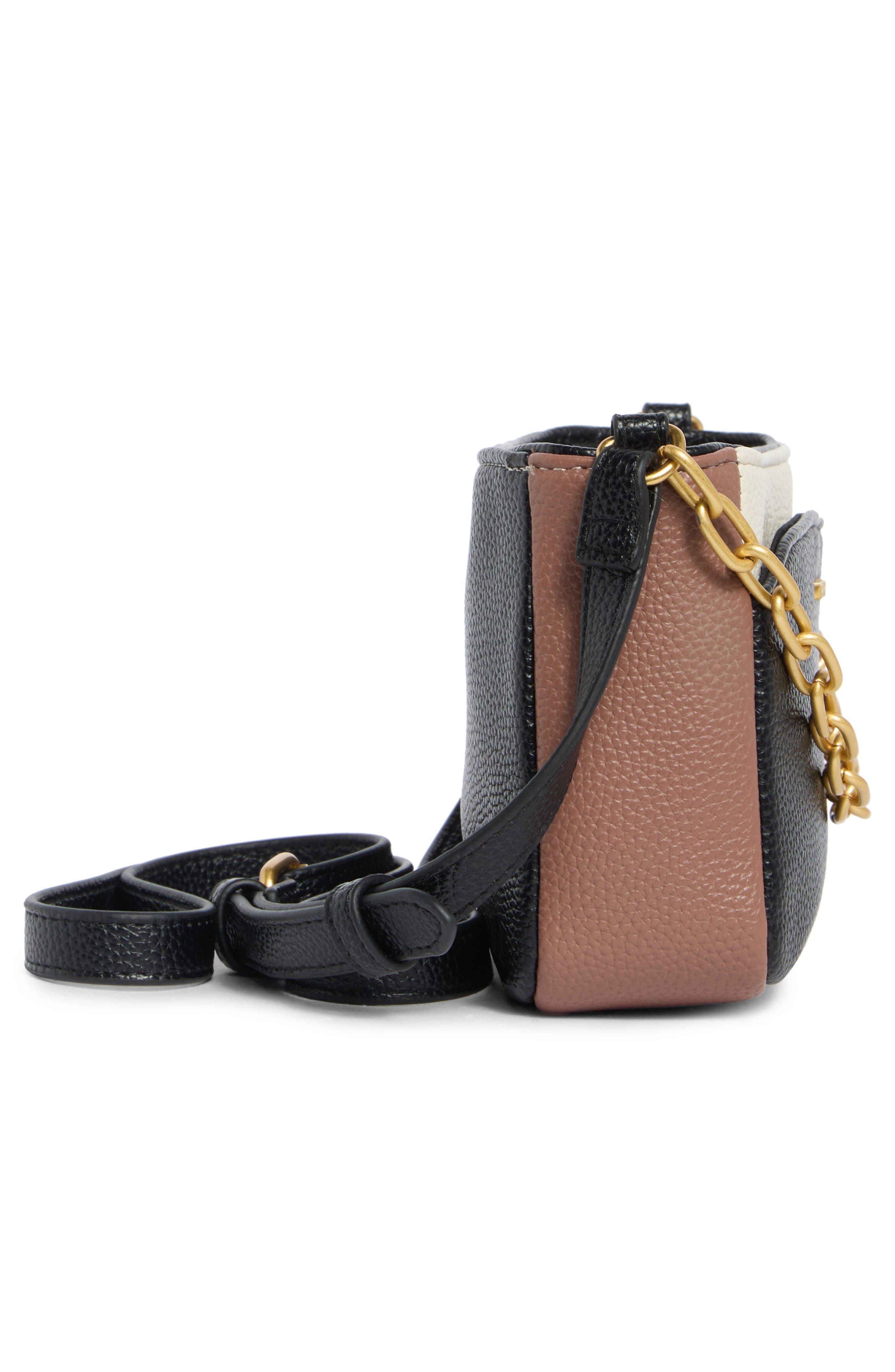 Tahari Hollis Crossbody Bag, Alternate, color, Black Block