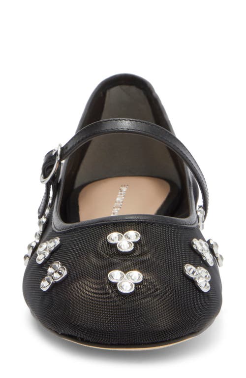 Stuart Weitzman Tammy Crystal Mary Jane Ballet Flat