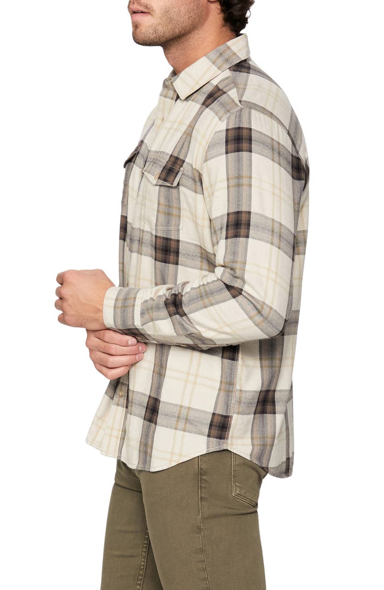 PAIGE Everett Plaid Flannel Button-Up Shirt, Alternate, color, Wntrsmk