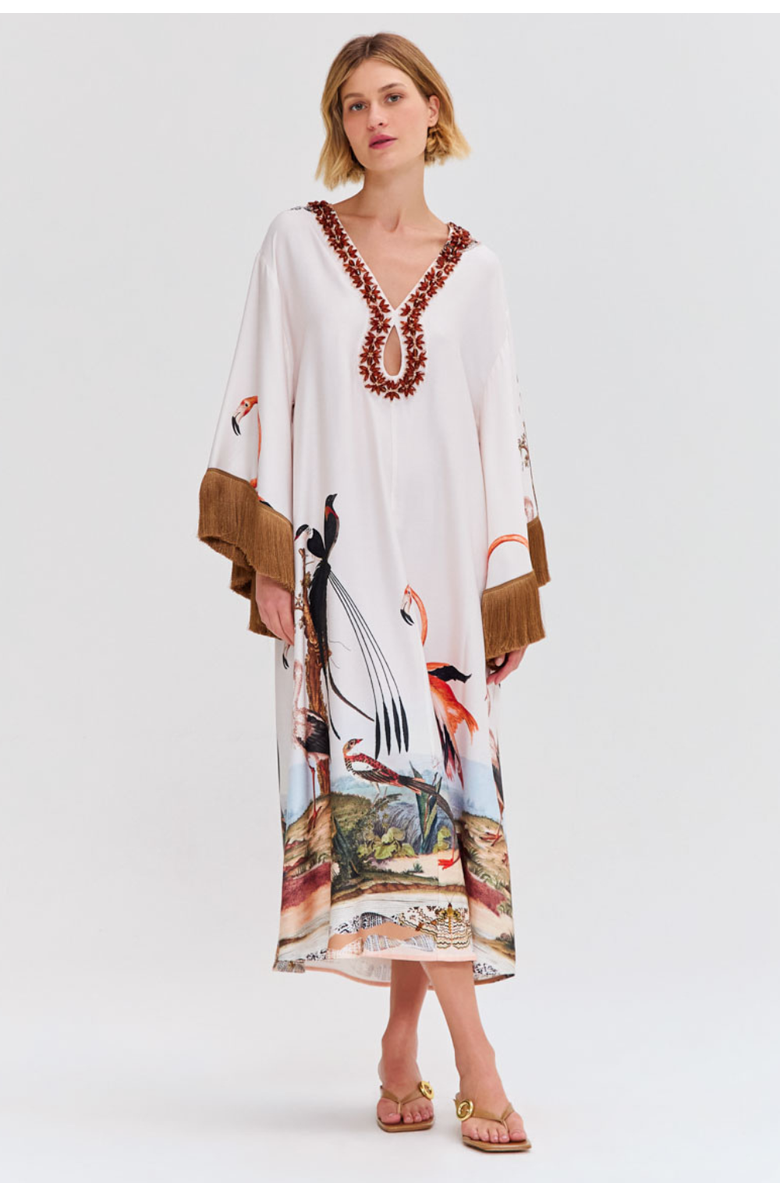 PatBO Paradise Land Maxi Caftan, Main, color, 