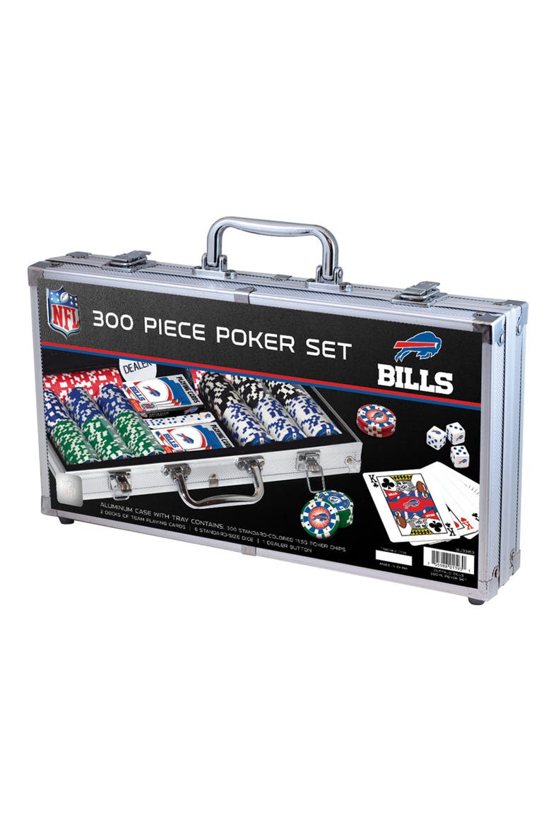 Buffalo Bills 300 Piece Poker Set, Main, color, Multicolor
