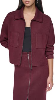 DKNY Essentials Zip Up Sweater Jacket