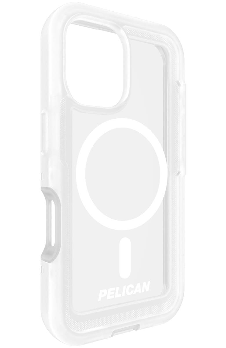Pelican Voyager MagSafe Case with Holster for Apple iPhone 16, Alternate, color, Clear