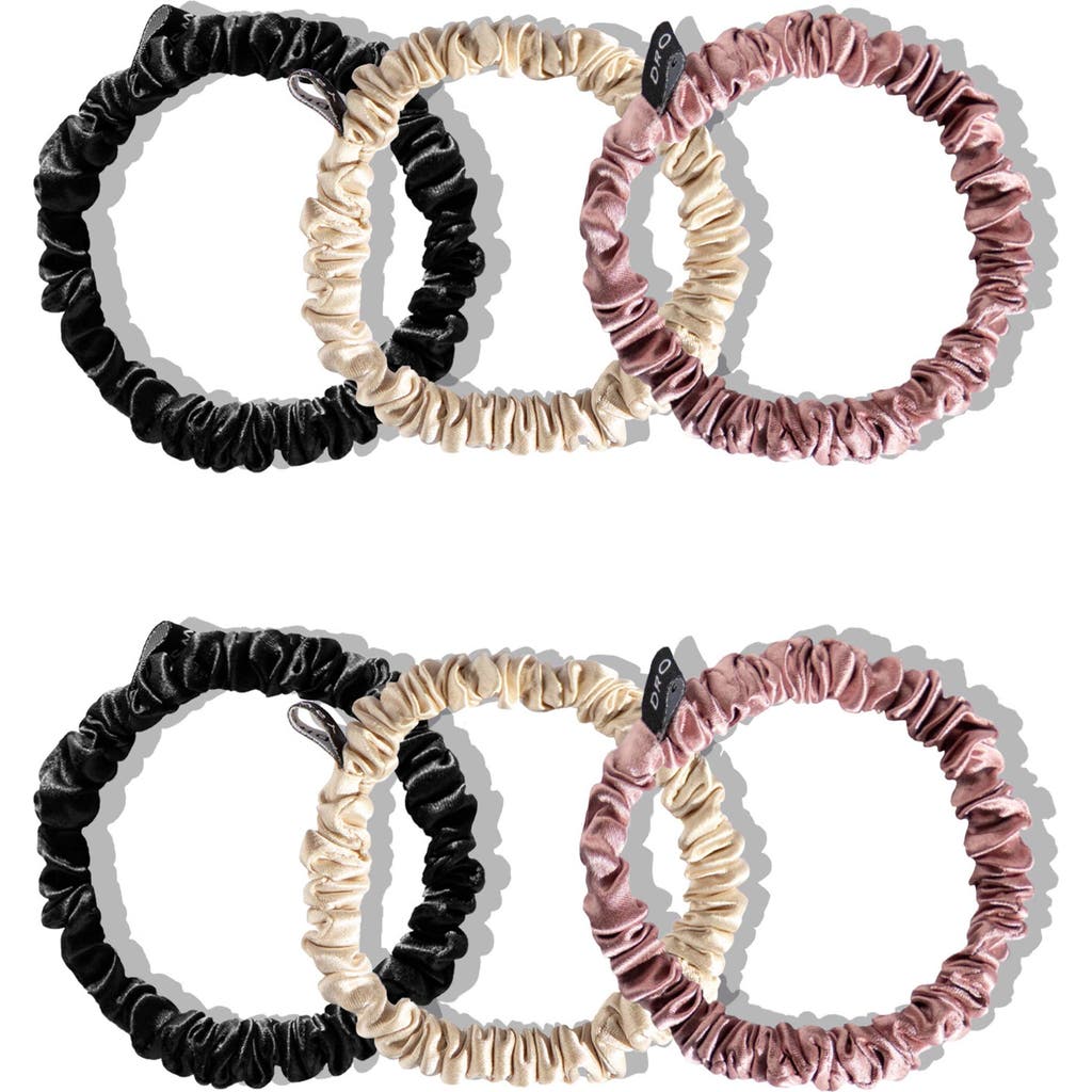 Drowsy Sleep Co . Skinny Scrunchie Set In Multi