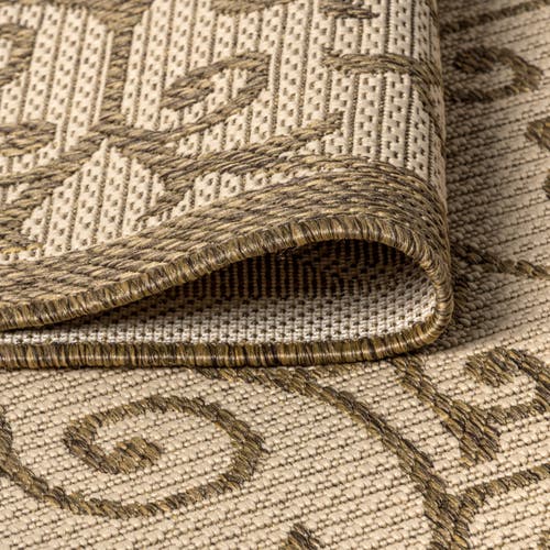 Jonathan Y Madrid Vintage Filigree Textured Weave Octagon Indoor/outdoor Area Rug In Neutral