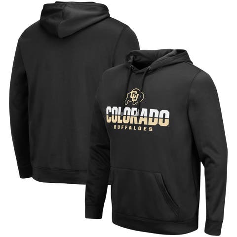 Men's Colosseum Black Colorado Buffaloes Lantern Pullover Hoodie